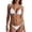 White, variant on Women's Brazilian Bikini Set String Triangle Top And Bottom Tie Side Bathing Suit Two Piece For Beach And Pool