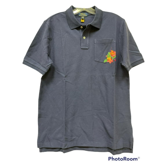 Polo Ralph Lauren DARK COBALT Boy's Logo Cotton Mesh T-Shirt, US X-Large(18-20)