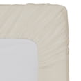 thumbnail image 3 of Crescent Bedding Micro Fiber Ivory Beige Fitted Sheet - Soft and Comfy Guarantee (Twin XL, Beige), 3 of 4