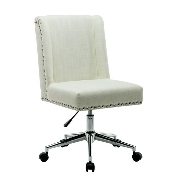 Porthos Home Office Chair With Fabric Upholstery Studded Design Walmart Com Walmart Com