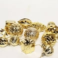 thumbnail image 4 of HBBKVI 12Pcs Various Shape Christmas Ornaments Gold, Reusable Plastic Christmas Ball Ornaments for Tree and Party Decor, 4 of 4
