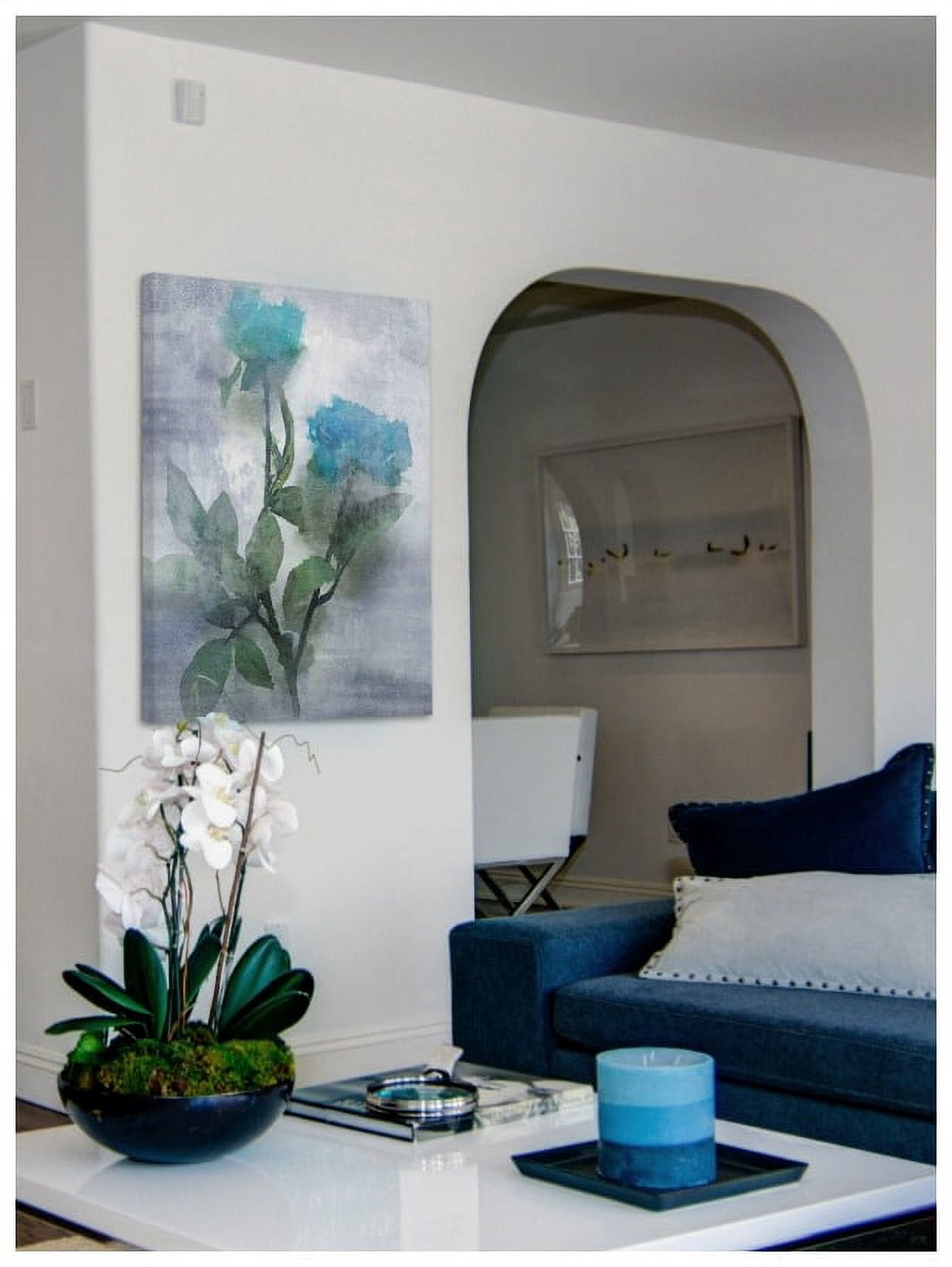 Marmont Hill - "Midnight Blue 2" by Irena Orlov Painting Print on Wrapped Canvas
