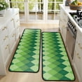 thumbnail image 4 of Kitchen Rugs Sets Of 2,Green Argyle Pattern Anti Fatigue Kitchen Mat Rugs Non Slip Washable,Decorative Kitchen Floor Mats for Kitchen,Sink,Laundry,17"x47"+17"x47", 4 of 5