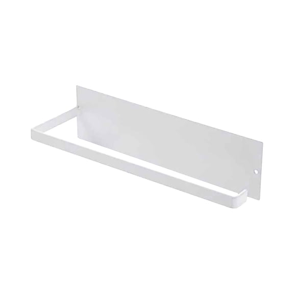 Under Cabinet Paper Towel Holder | Adhesive Mount No Drilling Rack for Kitchen & Bathroom | Iron Towel Tissue Hanger for Cabinet, Wall, RV, Garage | Holds Rolls Up to 11.2 Inches | Black or White