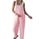 thumbnail image 3 of Monos de mujer Monos de color sólido Mameluco sin mangas Pantalones clásicos con bolsillos Pantalones de una pieza, 3 of 3