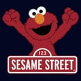 thumbnail image 2 of Men's Sesame Street Elmo Red Logo Sign  Graphic T-Shirt, 2 of 5