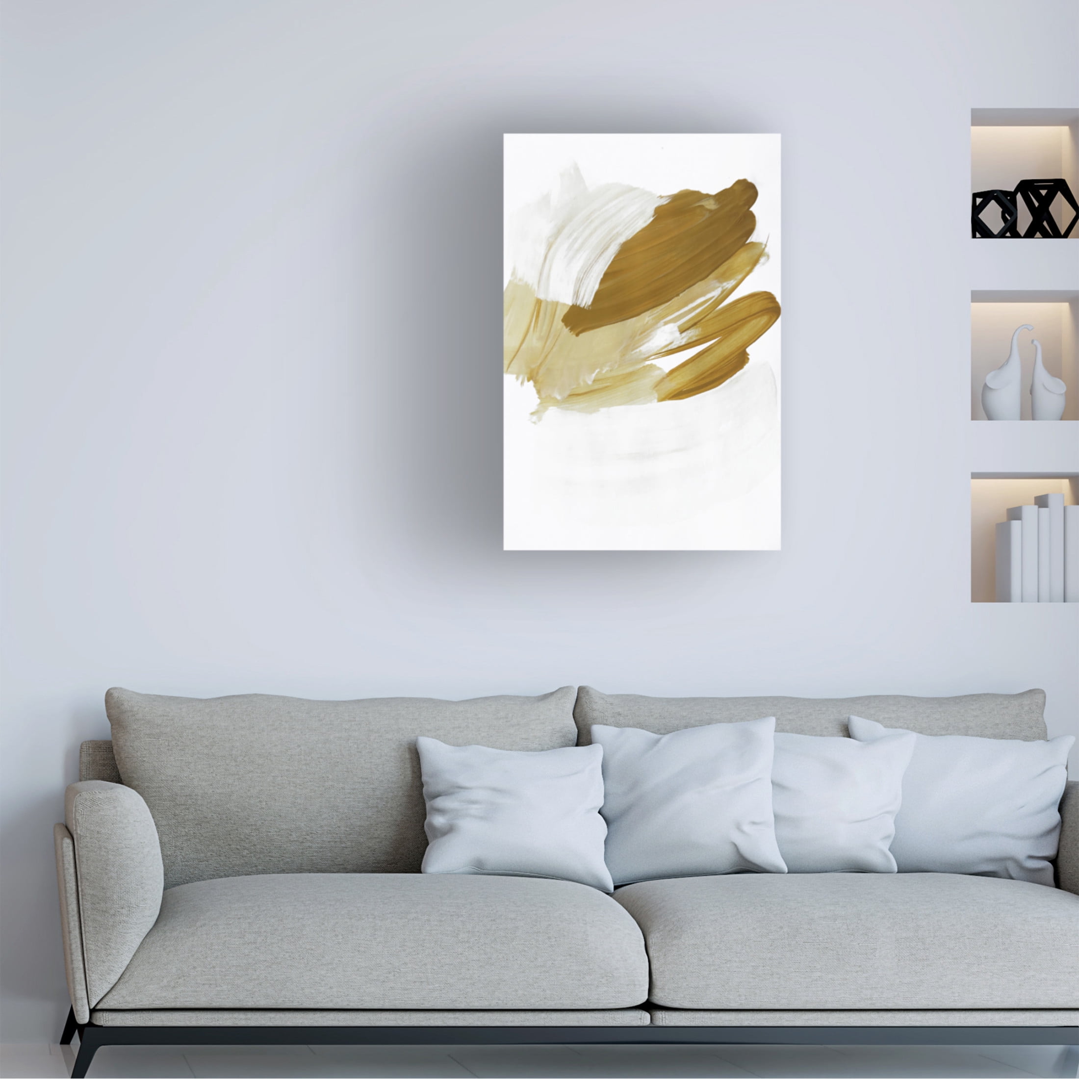 Canvas Wall Art - Incado 'Brushes' Wall Art for Living Room, Bedroom, or Office Décor by Trademark Fine Art - 12 x 19 Inches