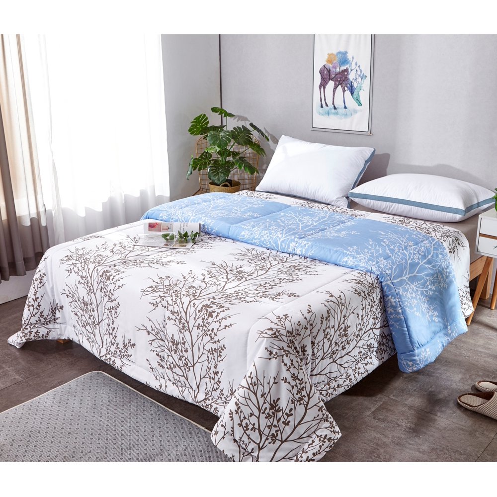 100% Super Soft Microfiber Summer comforter Tree Branch Printed Design ...