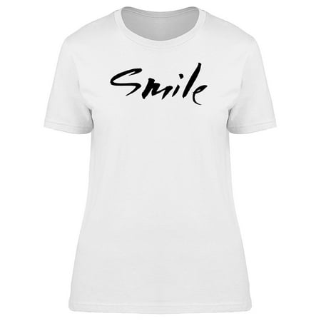 Smile Fun Caption Tee Women's -Image by (Best Caption For Smile)