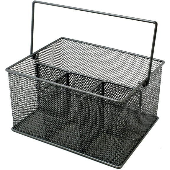 Sorbus Mesh Utensil Caddy, Napkin Holder and Condiment Organizer