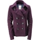 thumbnail image 1 of Aeropostale Womens Solid Pea Coat, Púrpura, Grande, 1 of 1