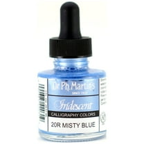 Dr. Ph. Martin's Iridescent Calligraphy Color, 1.0 oz, Misty Blue (20R)
