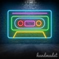 thumbnail image 4 of Handmadetneonsign Cassette Tape Neon Sign, Retro Wall Art Decor, Entertainment Store Shop Wall Decor 51205, 4 of 5