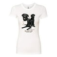 thumbnail image 2 of If It's Not a Black Lab It's Just a Dog Gift | Womens Dog Lover Slim Fit Junior Tee, White, Small, 2 of 3