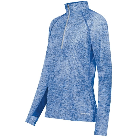 Holloway Sportswear M Womens Electrify Coolcore® 1/2 Zip Pullover Royal Heather 222774