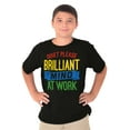 thumbnail image 5 of Billiant Mind Autism Awareness Crewneck T Shirts Boy Girl Teen Brisco Brands XS, 5 of 6