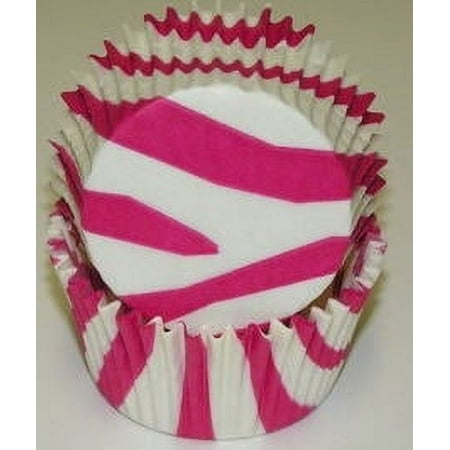 Pink Zebra Cupcake Liners - Baking Cups -50pack