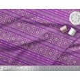 thumbnail image 3 of Soimoi Modal Satin Tissu Rayé & Mandala Kaléidoscope Tissu Imprimé par la Cour 42 Pouces de Large, 3 of 3