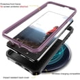 thumbnail image 3 of ArmadilloTek Vanguard Compatible with Samsung Galaxy S21+ Plus Case, Military Grade Full-Body Rugged with Built-in Kickstand [Screenless Version] - Purple, 3 of 4