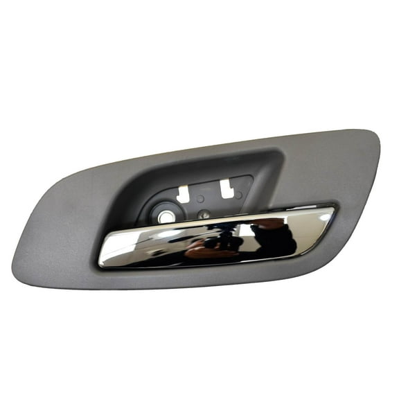 PT Auto Warehouse GM-2546MGFRK - Inner Interior Inside Door Handle, Gray (Titanium) Housing with Chrome Lever - without Hole, Passenger Side Front Fits select: 2007-2014 CHEVROLET TAHOE