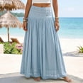 thumbnail image 2 of CAIXIA Flowy Skirts for Women Boho Casual Floral Soft & Lightweigh Women's Chiffon Elastic Waist Pleated Flared Maxi Skirts, 2 of 6