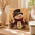 thumbnail image 5 of Fmbmuo Christmas Snowman Diamond Art Kits Christmas Pearl Art Canvas Art Canvas Wall Art for Living Room, 5 of 5