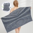 thumbnail image 3 of Xihbxyly Juego de Toallas de Baño de Algodón de Lujo, Suave y Absorbente, Elegante Textura Tejida, Ecológicas y Sostenibles, Ideales para La Ducha y La Limpieza Facial, Empaque Elegante, Tamaño 70 X, 3 of 6