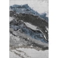 thumbnail image 2 of Addison Rugs Mayfield Premium Machine Washable Transitional Abstract Pewter Rectangle Rug, 3' X 5' Machine Washable Transitional Abstract Pewter Oversized Sherpa Throw Blanket, 2 of 6