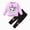 A174-Purple, variant on Caqnni 18-24 Months Pajamas Kid Girls/Girls Clothes long sleeve 2pc Tee/Pants Pjs Set Toddler tie dye Sleepwear Outfits 2T-14Y A174-Hot Pink