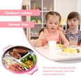 thumbnail image 2 of Assiette Alimentaire en Acier Inoxydable Plateau Alimentaire pour la Maison Assiette Compartimentée pour Enfants Assiette de Service pour la Maison, 2 of 9