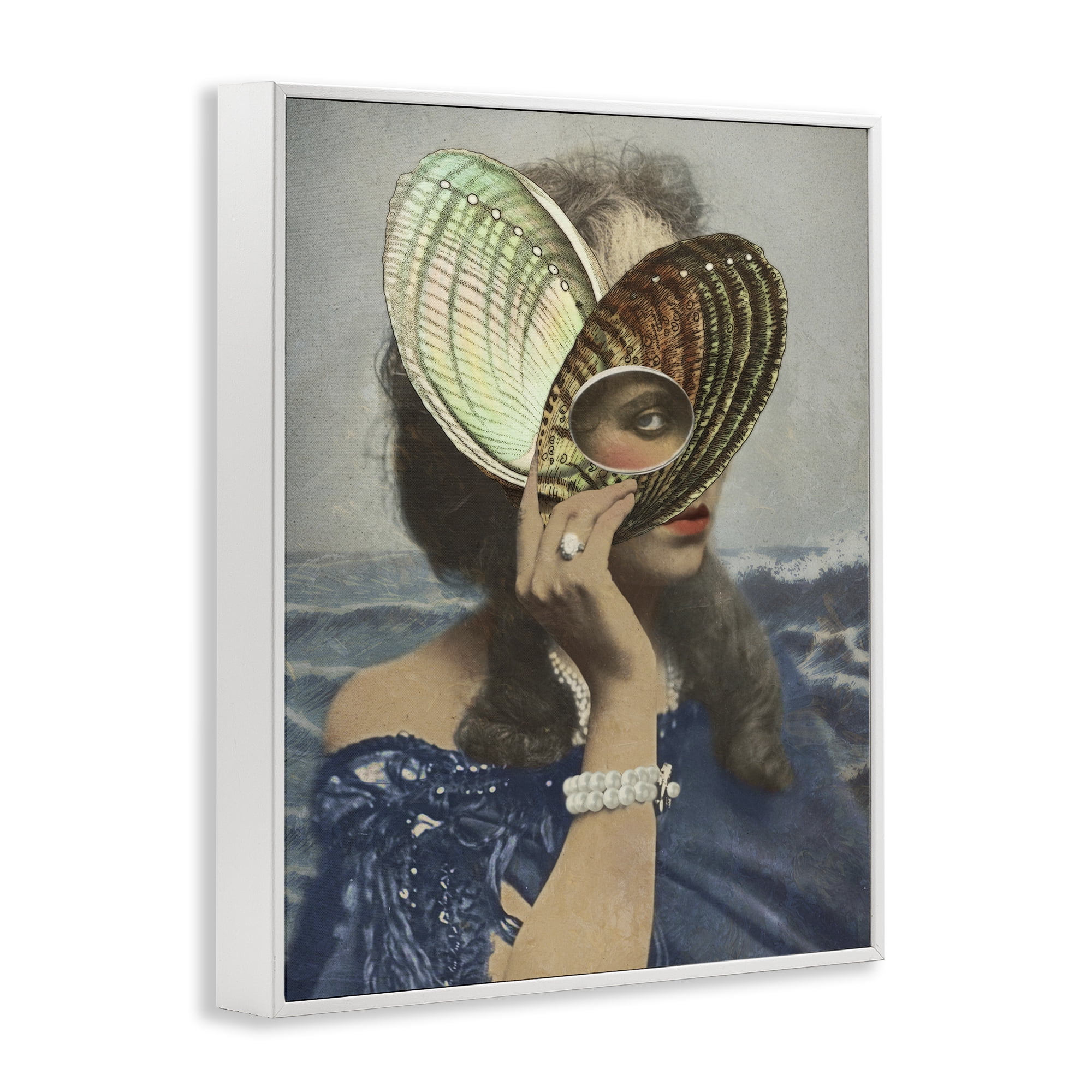 Stupell Industries Portrait of Naturalist White Framed Giclee Art, design by Victoria Barnes