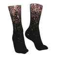 thumbnail image 7 of Xecao Rose Gold Glitter1 Print Fashion No Heel Casual Crew Socks Cushioned Breathable for Men Women - Moisture wicking,Not easy to fade Suitable for daily, 7 of 7