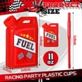 thumbnail image 2 of 12 Pack Race Car Fuel Can Cups Set 11 oz Car Fuel Can Drinking Cups with Straw Racing Car Theme Birthday Party Favor for Kids Racing Car Theme Birthday Party Baby Shower Supplies, 2 of 7