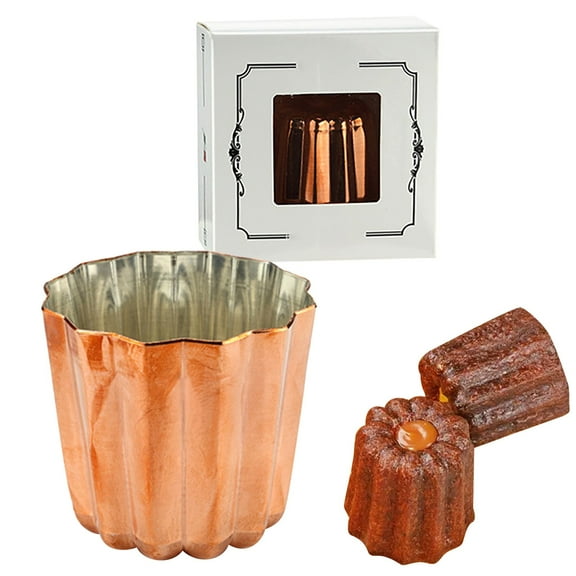 Clearance Cake Mould under $20 Cannele Copper (Tin Lined) – French Baking Tools For Perfect Caramelized Crust & Custard Centers
