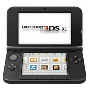 Angle View: Restored Nintendo 3DS XL Blue/black Console (Refurbished)