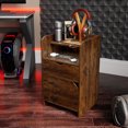 thumbnail image 3 of Zenira Multi-Storage Nightstand with Open Shelf And Drawers, Compact Side Table for Bedroom, Gaming Room, Space-Saving Organizer, 3 of 7