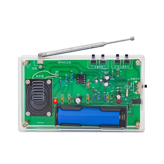 DIY FM Radio Kit Electronic Production DIY Students Welding Practice Assembly Teaching Training Circuit Board Parts