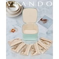thumbnail image 2 of Joyero Vlando Travel Joyero con 6 bolsillos de terciopelo, 2 of 6