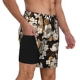 thumbnail image 2 of Fotbe Retro Hydrangeas Men’s Swim Trunks Quick Dry Swim Shorts Board Shorts with Mesh Lining-3X-Large, 2 of 8