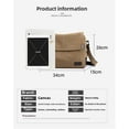 thumbnail image 2 of Xiaocao8 Canvas Crossbody Bag for Men, Casual Large Capacity Messenger Bags Multi Pockets Shoulder Bag with Zipper, Teens Tote Bag for School Travel Work,Beige, 2 of 6