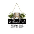 thumbnail image 2 of TaTaai 3Pcs 3D Welcome Sign for Front Door- Funny Welcome-ish Wreaths Farmhouse Welcome Door Sign for Front Porch Decor，Wooden Door Decorations outdoor Hanging Home Signs, 2 of 6