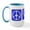 White/Blue Inside, variant on CafePress - Peace Love Biking Large Mug - 15 oz Ceramic Large White Nolvety Mug