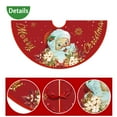 thumbnail image 5 of EWASWON Christmas 36 Inch Plush Christmas Tree Skirt with Sequins - Festive Holiday Decor, Easy Install & Foldable for Home & Office, 5 of 8