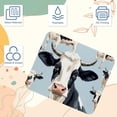thumbnail image 3 of Cattle Printed Square Desk Mat Mousepad, 8.3x9.8 Inch, Non-Slip Rubber Bottom, Suitable for Office and Gaming, 3 of 6