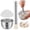 B, variant on Portable Manual Garlic Press – No Battery Needed, Sturdy Steel, Perfect for Camping, BBQ & Home Cooking