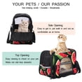 thumbnail image 3 of Watermelon Fabric Dog Carrier - 17x10x11.8 in - Pet Bag with 900D Oxford Cloth, Sherpa Base, and Nylon Webbing Handles - Portable and Comfortable for Travel - Supports Small to Medium, 3 of 7