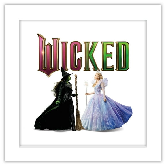 Gallery Pops Wicked: For Good (2025) - Face To Face Logo Wall Art, White Framed Version