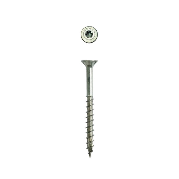 SPAX #8 x 2" Exterior Flat Head Deck Wood Screws Construction Torx T-Star Plus Pack of 5/770 Total /154 EA Pack Bit Included Rust Resistant