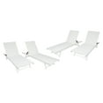 thumbnail image 3 of Castiel Outdoor Steel Frame and Mesh Chaise Lounges, Set of 4, White, 3 of 7