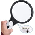 thumbnail image 1 of Luz Led de 2 uds, lupa iluminada de mano portátil para lectura de personas mayores, degeneración macular, joyería, pasatiempos de inspección y manualidades ZefeiWu 8390612506994, 1 of 1
